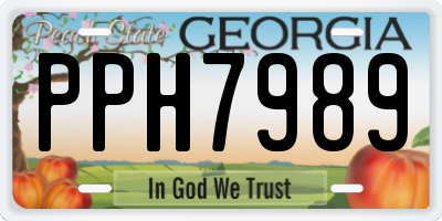 GA license plate PPH7989