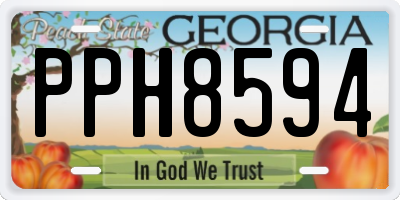 GA license plate PPH8594