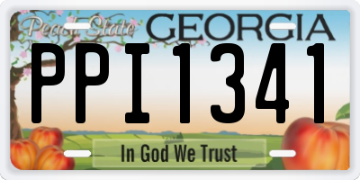 GA license plate PPI1341