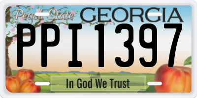 GA license plate PPI1397