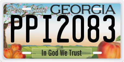 GA license plate PPI2083