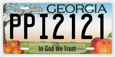 GA license plate PPI2121