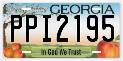 GA license plate PPI2195