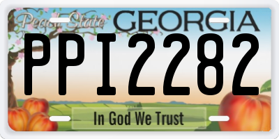 GA license plate PPI2282