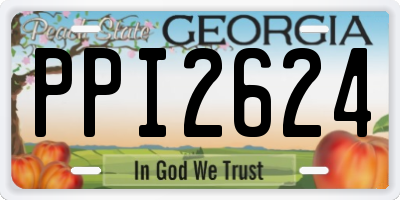 GA license plate PPI2624