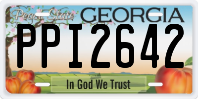 GA license plate PPI2642