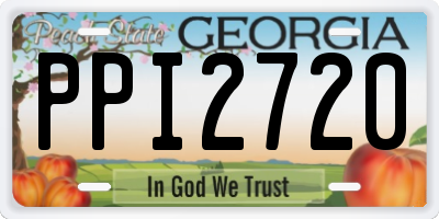 GA license plate PPI2720