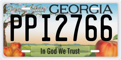 GA license plate PPI2766