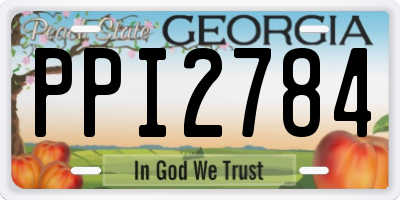 GA license plate PPI2784