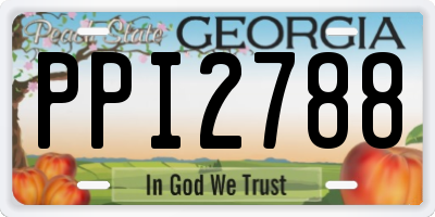 GA license plate PPI2788