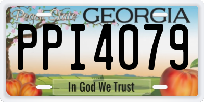 GA license plate PPI4079