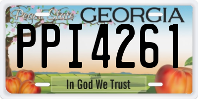 GA license plate PPI4261