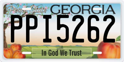 GA license plate PPI5262