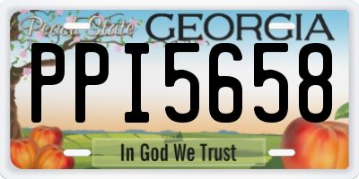 GA license plate PPI5658