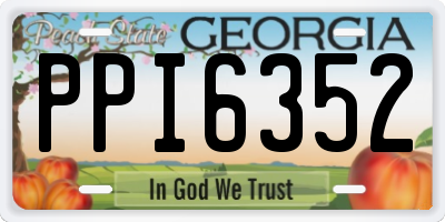 GA license plate PPI6352