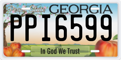 GA license plate PPI6599