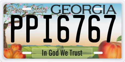 GA license plate PPI6767