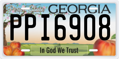 GA license plate PPI6908