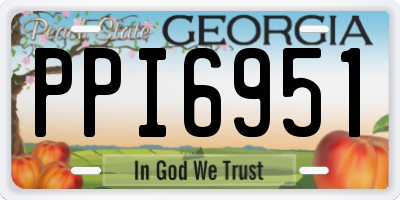GA license plate PPI6951