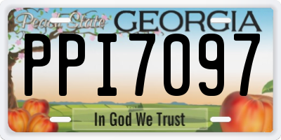 GA license plate PPI7097