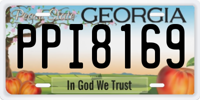 GA license plate PPI8169