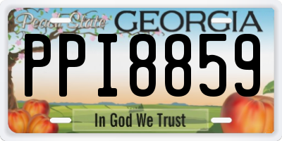 GA license plate PPI8859