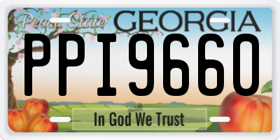 GA license plate PPI9660