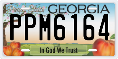 GA license plate PPM6164