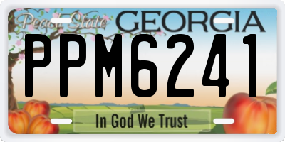GA license plate PPM6241