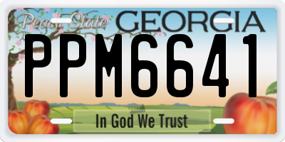 GA license plate PPM6641