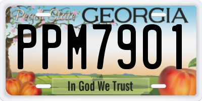 GA license plate PPM7901