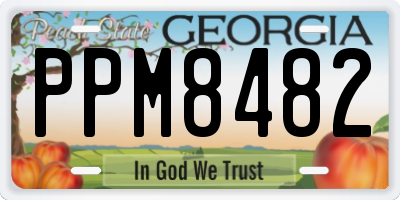 GA license plate PPM8482