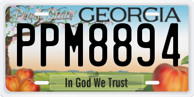 GA license plate PPM8894