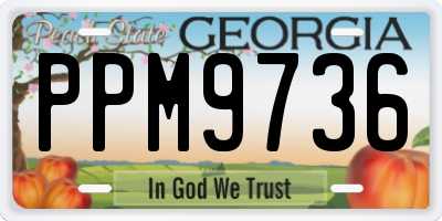GA license plate PPM9736