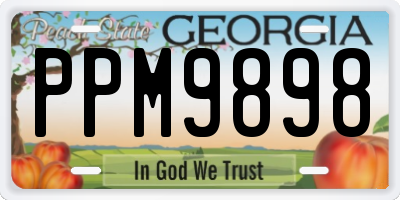 GA license plate PPM9898