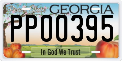 GA license plate PPO0395