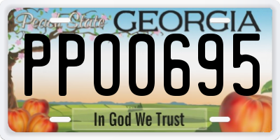 GA license plate PPO0695