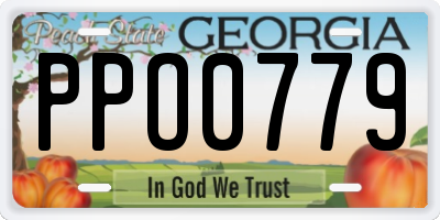 GA license plate PPO0779