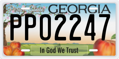 GA license plate PPO2247