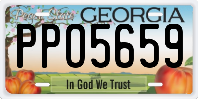 GA license plate PPO5659
