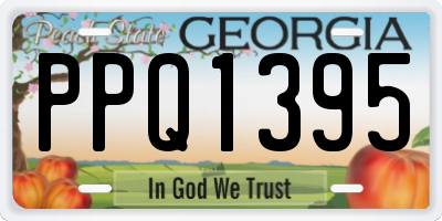 GA license plate PPQ1395