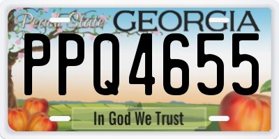 GA license plate PPQ4655