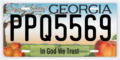 GA license plate PPQ5569