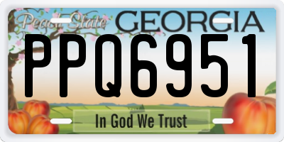 GA license plate PPQ6951
