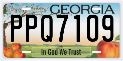 GA license plate PPQ7109