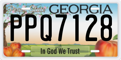 GA license plate PPQ7128