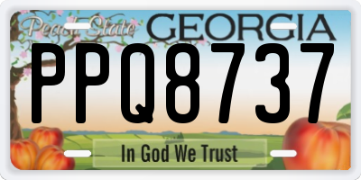 GA license plate PPQ8737