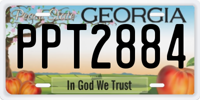 GA license plate PPT2884