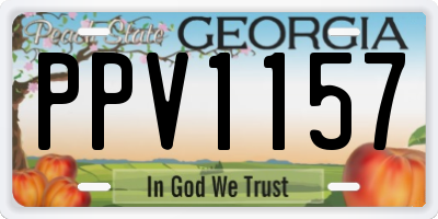 GA license plate PPV1157