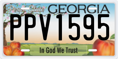 GA license plate PPV1595
